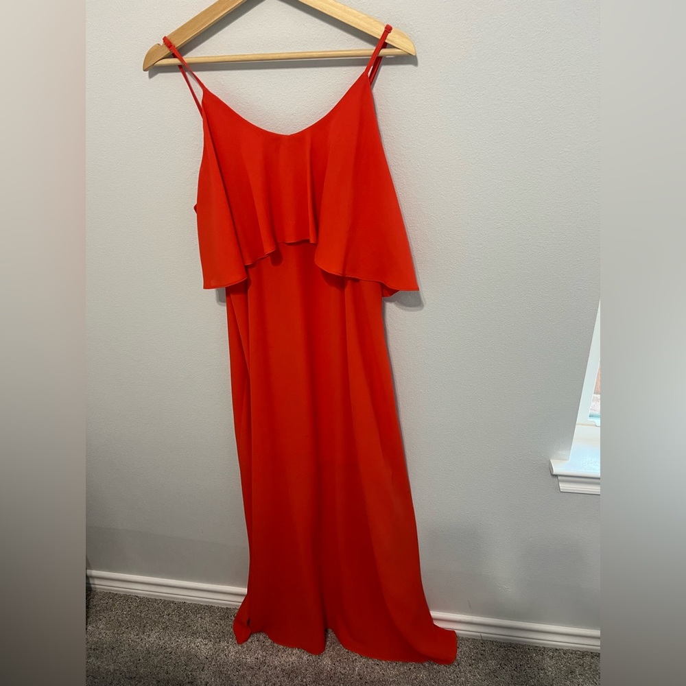 Gianna Bini // Coral Maxi Dress // Size Large
